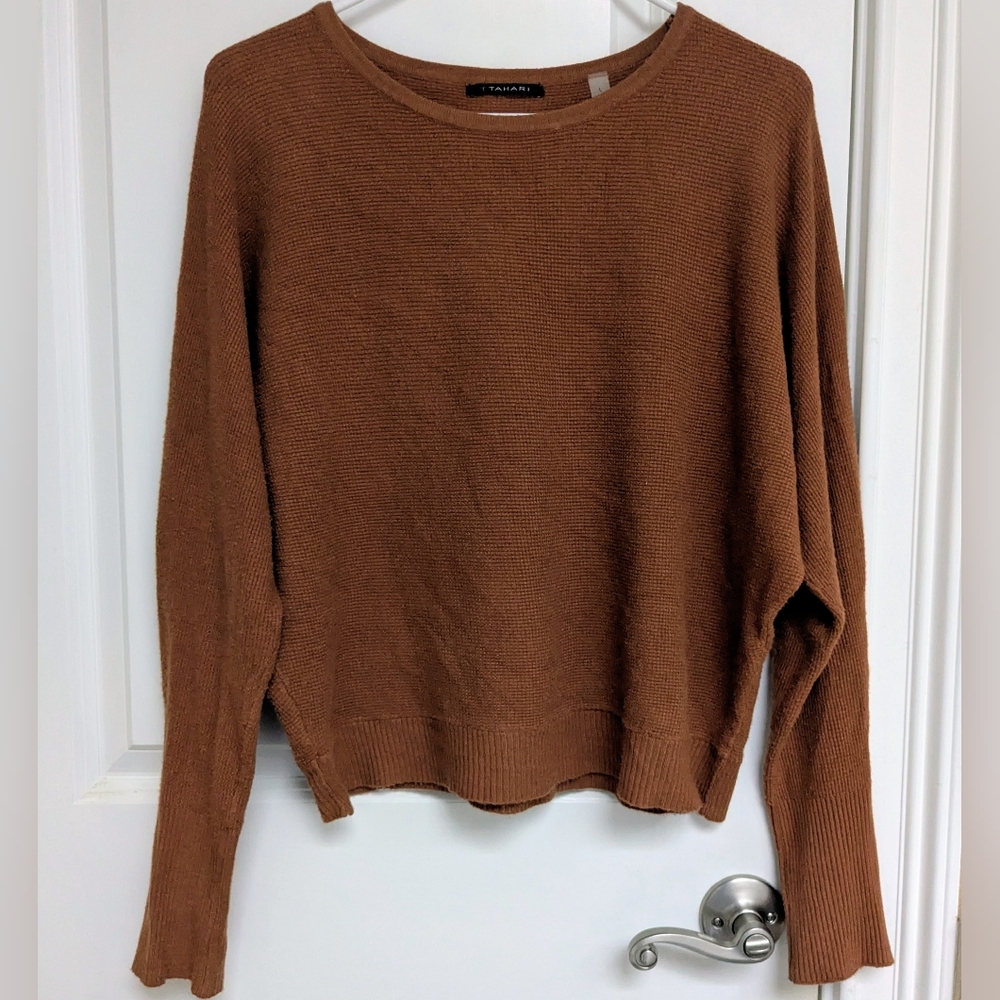 Tahari Autumn Orangish Brown Sweater - size L - Picture 1 of 3